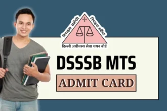 DSSSB MTS Admit Card