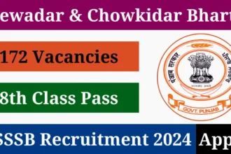 PSSSB Sewadar Chowkidar Recruitment